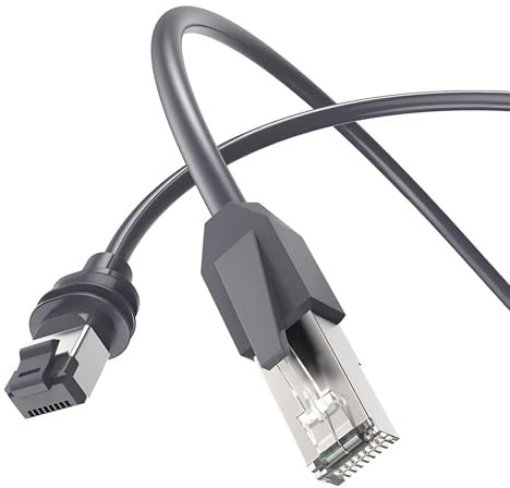 Zerodis Ersättning för Gen3 Till RJ45-kabel, 46 M 150 FT Cat6 Ethernet-kabel med 26AWG Solid Koppartråd, 1200 Mbps Plug and Play, Väderbeständig Inomhus Utomhus för Gen3-antenn