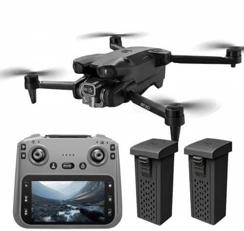 Drone caméra brushless 1080P avec écran 4,3 WiFi pliable | Double stabilisation EIS, autonomie jusqu’à 40 min, moteur 1503 4000KV, contrôle APP