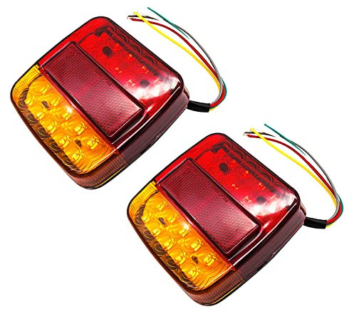 Piloto trasero de la caravana, Lemonbest 12V Piloto LED 26 Luces Piloto, Camión, Remolque, Van (Pack of 2X)