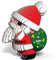 EUGY 650055 Weihnachtsmann, 3D Tier-Puzzle für Kinder und Erwachsene zum Zusammenbauen, DIY Tierfigur, Bastelset ab 6 Jahren