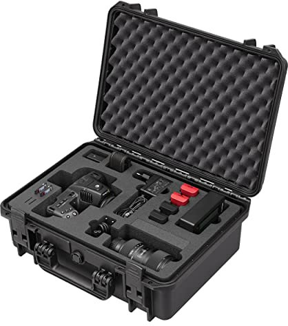 TomCase Kamerakoffer für Blackmagic 6K Pro Pocket Cinema Kamera und Zubehör; professioneller Transportkoffer, wasserdichter Outdoor Case IP67, bruchfester Hartschalenkoffer