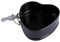 Thyonta 4 inch Heart Shaped Cake Tin - Deep Heart Cake Pan with Removable Bottom Round Non-Stick Mini Springform Cake Tin Cheesecake Chiffon Cake Mold for Oven Baking