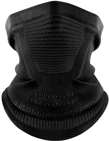 ENONEO Braga Cuello Moto Hombre Invierno Calentador de Cuello Ciclismo Anti Viento Transpirable Pasamontañas Esquí Mujer Bufanda Térmica Bandana Cuello Running Correr Bragas Cuello Tubular