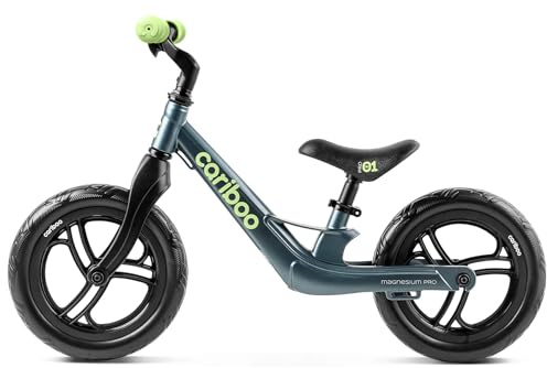 cariboo Magnesium Pro Laufrad ab 2 Jahre für Jungen & Mädchen Magnesiumrahmen Ultraleicht 12 Zoll Räder Bis zu 30 kg Sattel Höhenverstellbar Schnelle Montage