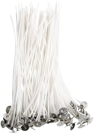300 Pcs Candle Wicks, 10CM Candle Wicks for Making Candles, Wicks for Candles, Cotton Wicks for Candle Making, Candle Making Supplies Suitable for DIY Candle Project, Home Decoration