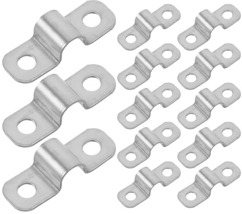 Hemobllo Lot de 100 Clips de Fixation en Acier Inoxydable U pour Câbles et Treillis Métallique, Clips Câbles Résistants aux UV la Chaleur, Pinces Extérieures pour Clôtures et Tuyaux,