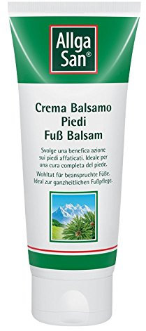 Allga San Crema Balsamo Piedi - Crema Piedi Rinfrescante e Idratante, 75 ml - Per Sollievo ai Piedi Stanchi e Appesantiti - Con Olio di Pino Mugo - Anche per Gambe Stanche e Pesanti