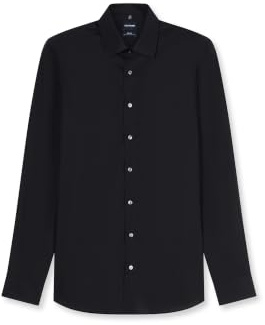 Olymp Homme Chemise Manches Longues Level Five,Uni,Taille ajustée,Col Chemise Classique
