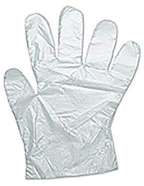 WALKING , Guanti Polietilene Unisex Adulto, Trasparente, Taglia unica Confezione da 500