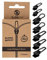 ZlideOn Zipper Repair - Normal Plastic & Metal Zipper XXL Silver ZlideOn Reißverschluss Ersatz - 7 Stk, Schwarz, Groß (Large Mulipacks (7pcs))