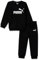 PUMA Minicats ESS Crew Jogger FL, Cotton Black, 98