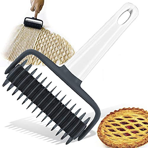 Danfer Rouleau À Losange, Lattice Rouleau Cutter Rouleau À Croisillon pour Pizza Gâteau Tart e Pain Pâtisserie Pâte à Pain Roulette Patisserie Cookie Pie de Cuisine Boulangerie Outil