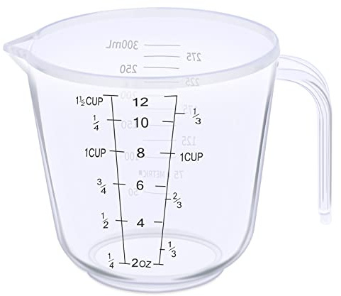 DOTINGHUX Measuring Cup, 1 ½ Cup, Clear