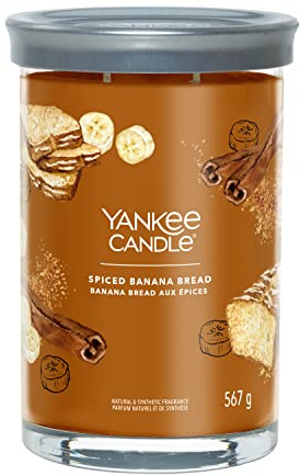 Yankee Candle Signature Scented Candle | Spiced Banana Bread Large Tumbler Candle with Double Wicks | Soy Wax Blend Long Burning Candle | Perfect Gifts for Women