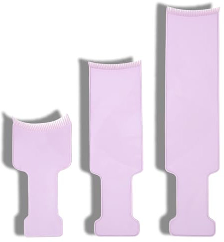 Palette à Mèches 3 PièCes, Palette de Surbrillance, Ensemble de Planches de Coloration de Cheveux Outils de Coloration de Cheveux Longs et Courts Kit de Teinture de Cheveux, Violet