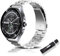 RoYiio Uhrarmband für Xiaomi Watch 2 Pro /S4 /S3 /S2 Armband Redmi Watch 5 Active/Lite Edelstahl Metall 22mm Armband für Garmin Venu 3 /Venu 2 /Forerunner 265 /Vivoactive 4 - Silber