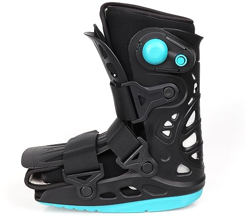 KEULEN Fracture Boot, Achilles Tendon Rupture Rehabilitation Shoes, Double Airbag Protection, Breathable Ankle Fracture Walking Short Boot Brace, for Sprained Ankle Foot Pain Recovery Broken Foot