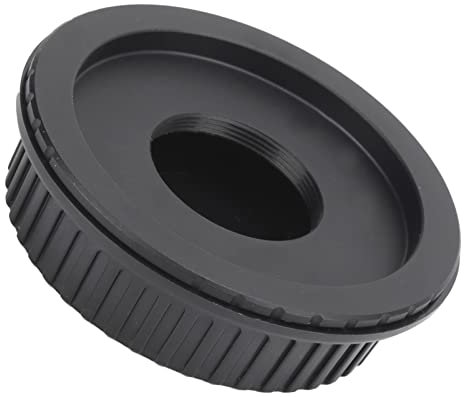 Lens Adapter, Strict Fit Lens Adapter and Back Cap, Precise Workmanship, Robust for C-mount Lens for EF/EF-S Camera