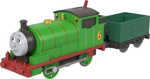 Thomas & Friends motoriserad leksakståg, klassisk Percy batteridriven motor och lastbil, berättande lek för förskolebarn, JGF94