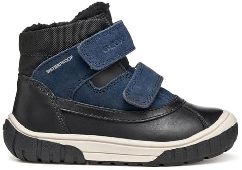Geox B Omar Boy WPF Bottines à la Cheville, Bleu Marine, 25 EU