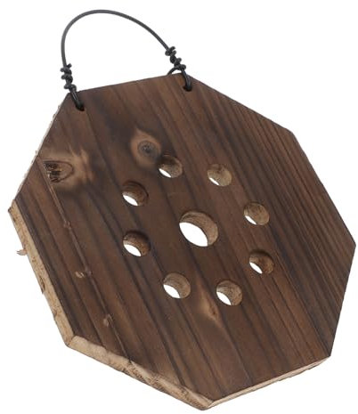 NOLITOY Wandpflanzgefäß Aus Holz Für Vertikalen Garten Kleines Wandpflanzgefäß Für Sukkulenten Geweihfarn Orchideen Montagebrett Für Innenhof Balkon Wohnzimmer Schlafzimmer Küche