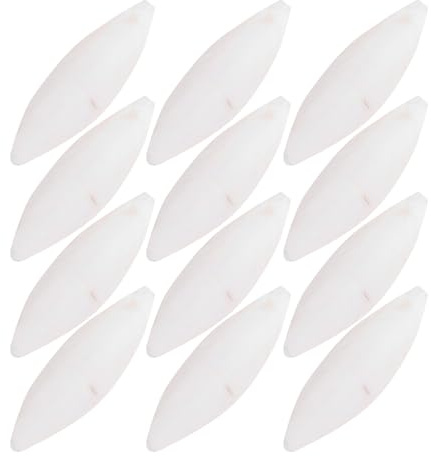 Milisten 12-pcs Hamster Guinea Pig Cuttlefish Bone Chew with Buckle Hooks, Calcium Teeth Grinding Pet Supplies for Small Animals, 7-10cm Natural Chewing for Rodents