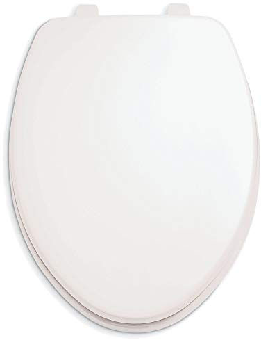 American Standard 5311012.020 Laurel Elongated Wood Toilet Seat with Cover, White