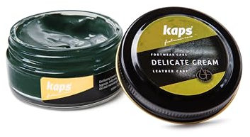 Kaps Schuhcreme für Glattes und Genarbtes Leder - Schuhpflege - Delicate Cream (113 - Grün - Green)