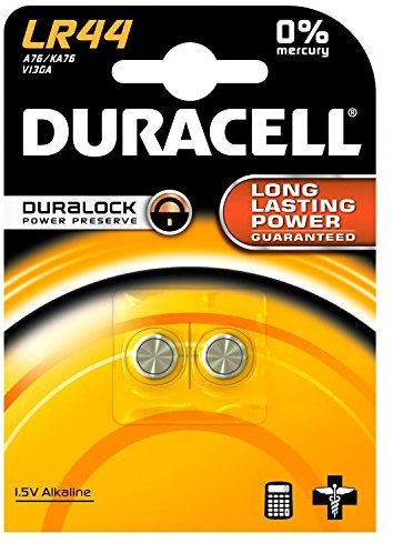 Pilas alcalinas Duracell Electronics LR44 de 1,5 V, Paquete de 4
