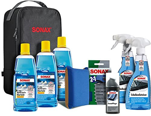 SONAX WinterSet (8-teilig) topfit, geschützt und schonend durch die kalte Jahreszeit mit hochwertigen Autopflegeprodukten | Art-Nr. 07651410