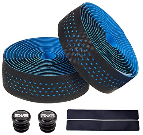 PLATTBK Cycling Fahrrad Lenkerband Rutschfest und Stoßdämpfend für MTB Rennrad und Urban Cycling Inkl Abklebeband und Lenkerstopfen