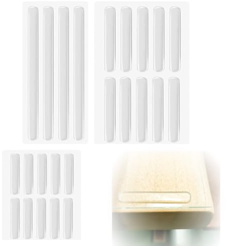 48 PCS Tampons de Protection Transparents,Pare-Chocs en Caoutchouc Tapis De Meubles Tapis Anti-Bruit Transparent, Butoir de Porte Sol, Anti Bruit Porte, Tampon Chaise Silicone
