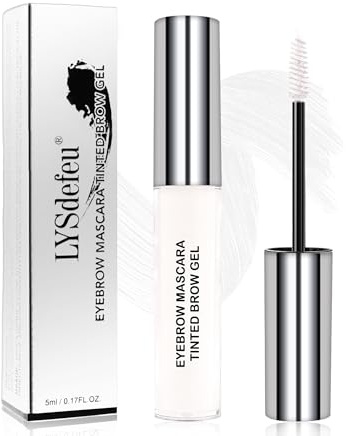 White Eyebrow Gel Tint Mascara, Halloween Eye Brow Dye Glue Cosplay Makeup | Tinted Eyebrow Gel, Smudge-Proof Eye Brow Tinting, Color Liquid Mascara Brow Filler Stain, Thanksgiving Christmas Eye Makeup