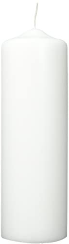 efco Kerze, Wachs, Weiß, 25x8x8 cm