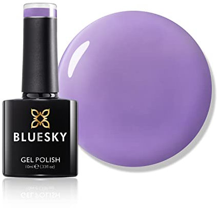 Bluesky Gel Nail Polish, Parma Violets Pastel 08, Lilac, Pastel, Purple Long Lasting, Chip Resistant, 10 ml (Requires Drying Under UV LED Lamp)