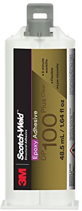 3M Scotch-Weld DP100 Plus, adesivo epossidico, trasparente, 48,5 ml Duo-Pak