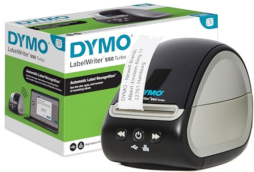 Dymo Labelwriter 550 Turbo Stampante Per Etichette [cd] Termica Diretta Cablato Collegamento Ethernet Lan (dymo Label Writer 550 Turbo Uk - Plug)