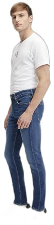 Calvin Klein Jean Homme Slim Fit, Bleu (Denim Dark), 33W/32L