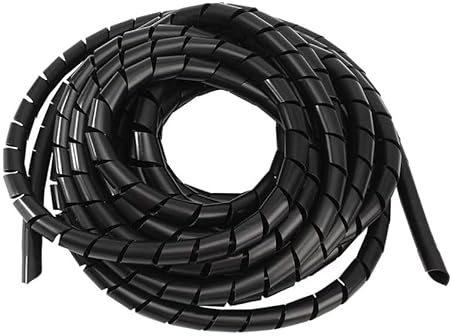 Spiralkablar sorterings- och lindningsband svart 8 mm x 10 m
