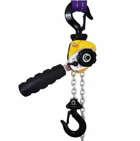 AUBEST Chain Hoist, 250kg 500kg 750kg 1500kg Mini Ratchet Lever Hoist, Manual Lever Hoist(250lb)
