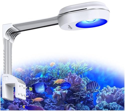 PopBloom WiFi LED Acquario Marino 60W, Lampada Acquario Marino a Spettro Completo per acquario di pesci SPS/LPS, L'APP supporta l'italiano