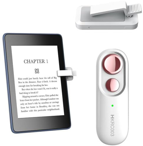 Fiorky Volteador remoto de páginas, cámara de teléfono, grabación de vídeo, disparadores remotos, cámara, videocámara, mandos a distancia, para Kindle Paperwhite Oasis Kobo eReaders