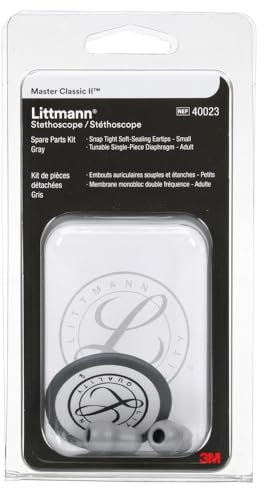 Littmann 3M Master Classic 40023, Kit De Piezas Repuesto Para Fonendoscopios, Color Gris