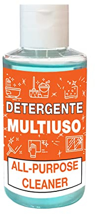 Segreti Natura sgrassatore multiuso 50 flaconi da 50ml, ideale per residence e case vacanza, detergente per pavimenti superfici e vetri - Made in Italy