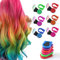 Calkrer - Set di 6 gessetti per capelli lavabili per bambini, portatili, non appiccicosi, temporanei luminosi, sicuri e colorati.