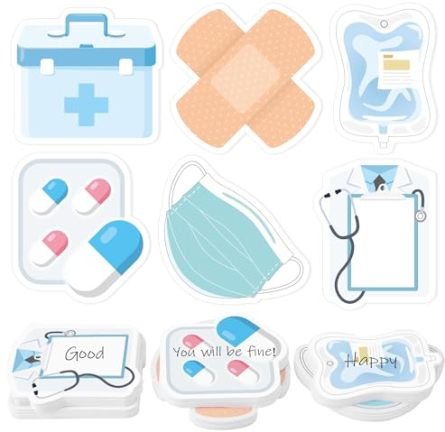 30 Pack Nurse Sticky Notes Total 600 Sheets Nursing Essentials Medical Themed Notepads Self-Adhesive Writing Memo Pad for Nursing Student Hospital School Office Supplies (Nurse)