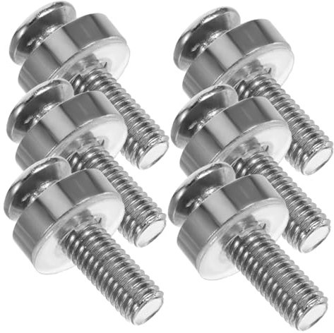 SOESFOUFU 50pcs Stainless Steel Screws Cage Nuts and Rack Screws for Server Cabinet Computer Rack Mount Nickel-plated and Black Zinc Coated for Network Exchange and Server Assembly