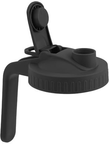 Warmhm Couvercle De Bocal à Large Ouverture 86mm En Noir Étanche Et Facile à Nettoyer Pour Thé Glacé Et Café Accessoires Cuisine Polyvalents Couvercles Réutilisables Pour Bocaux Mason