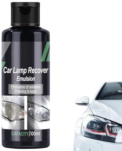 Generico Kit di restauro dei fari dell'auto, detergente e lucidatura dei fari dell'auto, rimozione dell'ossidazione per fari nuvolosi, chiarezza istantanea con Protezione duratura (1 PCS)