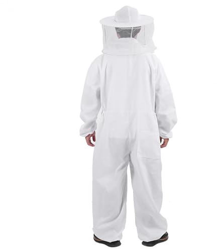 Costume | Abbigliamento bianco | Combinazione di cotone con forniture rotonde per principianti apicoltori